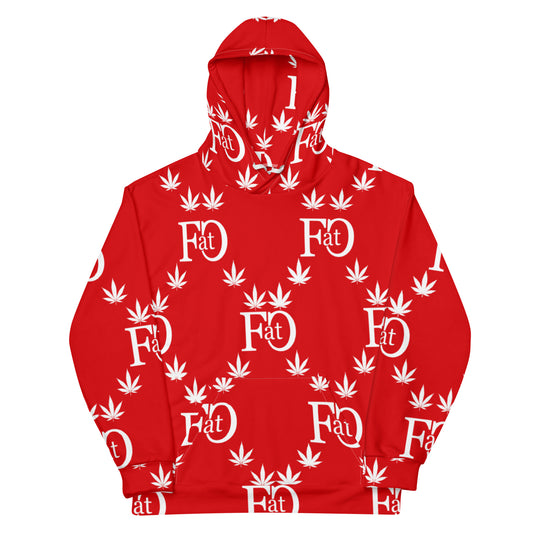 fucci print all over print redUnisex Hoodie